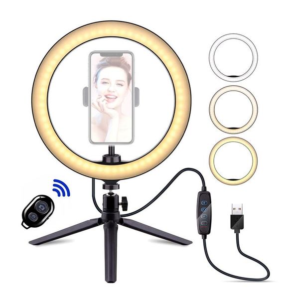 26cm dimmable ring lamp led selfie ring light with tripod bluetooth remote control pgraphy stand usb for camera 3 colors
26cm dimmable ring lamp led selfie ring light with tripod bluetooth remote control pgraphy stand usb for camera 3 colors
