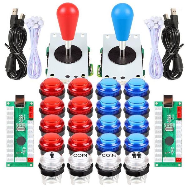 2 player led arcade diy parts 2x usb encoder + 2x ellipse oval style joystick + 20x led arcade buttons for pc mame raspberry pi1
2 player led arcade diy parts 2x usb encoder + 2x ellipse oval style joystick + 20x led arcade buttons for pc mame raspberry pi1
