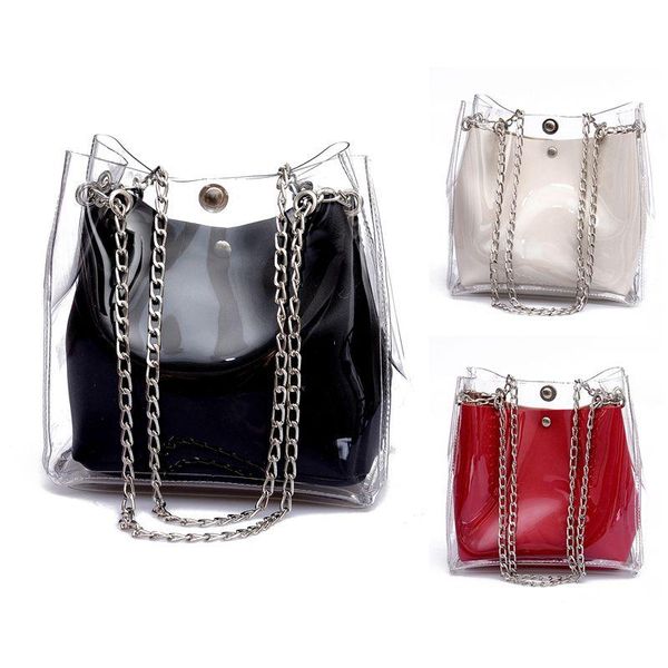 women small bucket bags plastic transparent totes composite chain bag female mini jelly handbags
women small bucket bags plastic transparent totes composite chain bag female mini jelly handbags