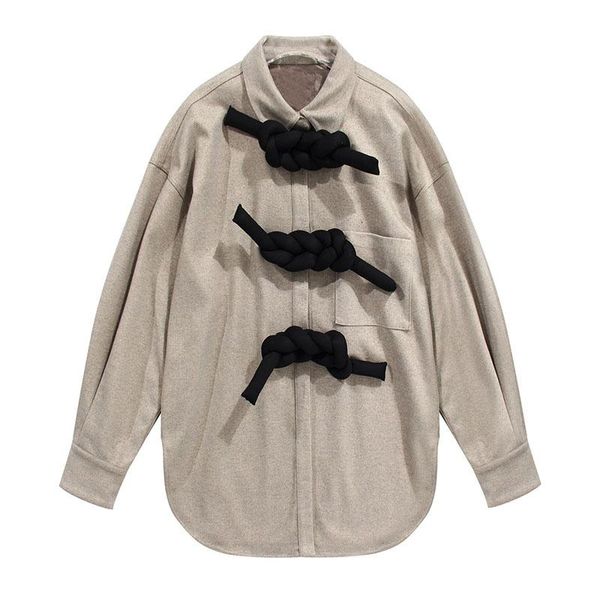 seebeautiful braided button loose jacket coat lapel single breasted long sleeve pocket new fashion 2021 autumn winter women m437, Black;brown
seebeautiful braided button loose jacket coat lapel single breasted long sleeve pocket new fashion 2021 autumn winter women m437, Black;brown