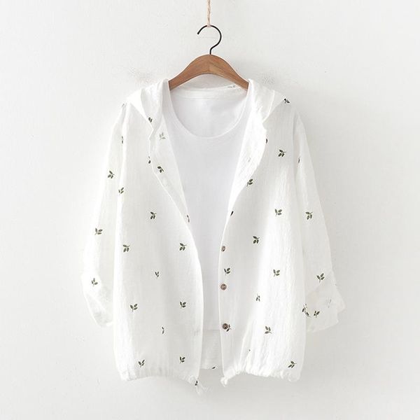2020 summer women jacket mori girl cotton embroidery hooded loose thin long sleeve casual outerwear sunscreen female coats1, Black;brown
2020 summer women jacket mori girl cotton embroidery hooded loose thin long sleeve casual outerwear sunscreen female coats1, Black;brown
