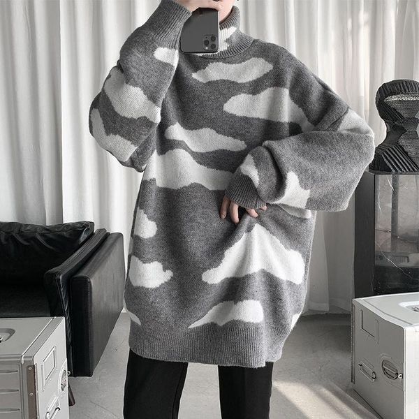 winter turtleneck sweater men's warmth fashion retro casual knitted pullover men wild loose korean sweaters mens clothes -2xl, White;black
winter turtleneck sweater men's warmth fashion retro casual knitted pullover men wild loose korean sweaters mens clothes -2xl, White;black