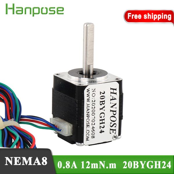 мини шаговый двигатель 24 мм 12мн.м 0,8а 1,8 градусов 20byghh24 nema8 stether motor для нового роутера чпу и 3d-принтер
мини шаговый двигатель 24 мм 12мн.м 0,8а 1,8 градусов 20byghh24 nema8 stether motor для нового роутера чпу и 3d-принтер