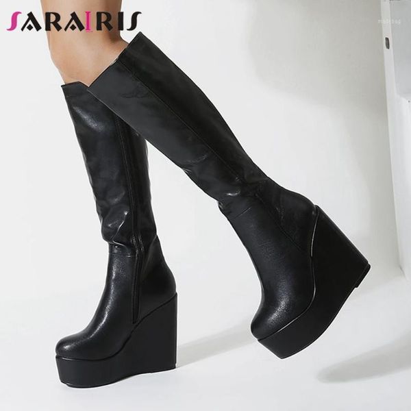 boots sarairis ins female 2021 autumn fashion knee high women round toe platform wedges heels shoes woman1, Black
boots sarairis ins female 2021 autumn fashion knee high women round toe platform wedges heels shoes woman1, Black