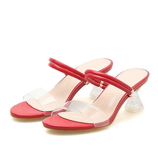 slippers large size open toe women transparent high heel sandals pump platform heels, Black
slippers large size open toe women transparent high heel sandals pump platform heels, Black