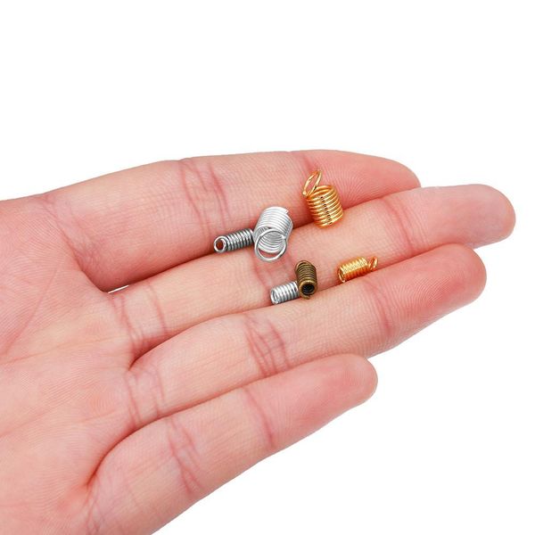 100pcs lot metal spring crimp clasps leather ends fastener end caps connectors for diy bracelet necklace jewelry making supplies h qylacl, Silver
100pcs lot metal spring crimp clasps leather ends fastener end caps connectors for diy bracelet necklace jewelry making supplies h qylacl, Silver