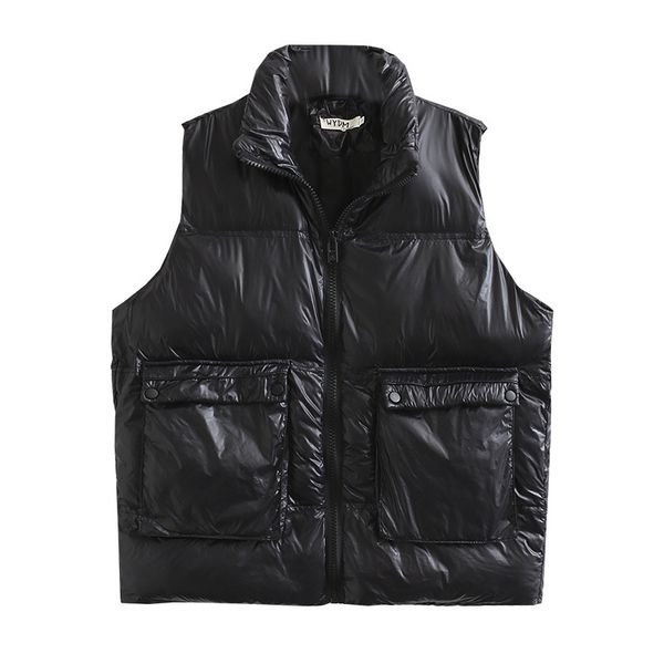 women oversee winter 2020 new short down cotton with no sleeves vest warm casual turtleneck thick 3xl-6xl c93i, Black;white
women oversee winter 2020 new short down cotton with no sleeves vest warm casual turtleneck thick 3xl-6xl c93i, Black;white