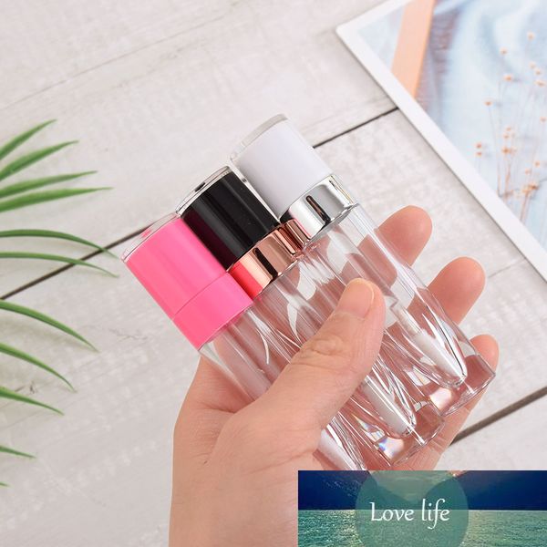 5.5/6.4ml Empty Abs Lip Gloss Tube Plastic Lip Balm Bottle With Clear Body Mini Samples Vials Cosmetics Container Refillable
