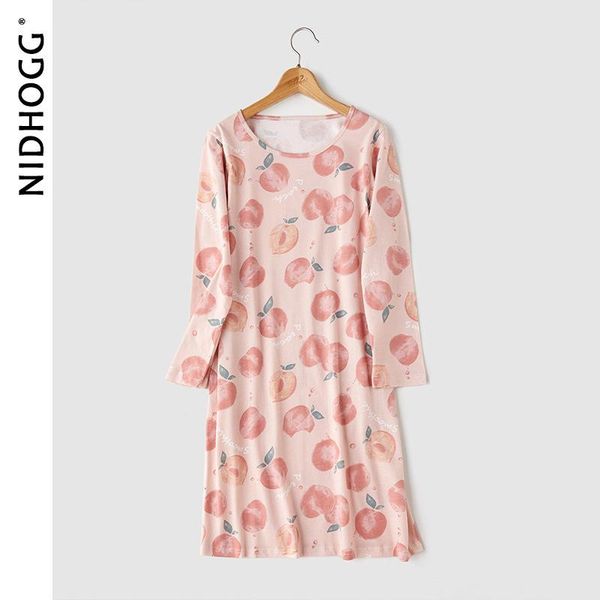 women's sleepwear autumn night dress fresh and lovely nightdress cotton knitted printing long-sleeved round neck women nightwear, Black;red
women's sleepwear autumn night dress fresh and lovely nightdress cotton knitted printing long-sleeved round neck women nightwear, Black;red