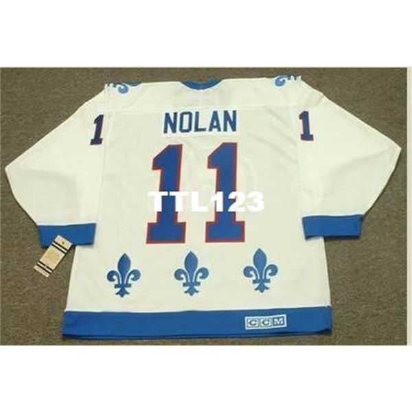 740 #11 owen nolan quebec nordiques 1994 ccm vintage home hockey jersey or custom any name or number retro jersey, Black
740 #11 owen nolan quebec nordiques 1994 ccm vintage home hockey jersey or custom any name or number retro jersey, Black