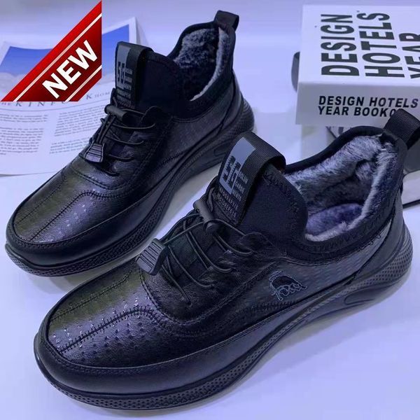 dad plush warm sports casual rex rabbit hair thickened waterproof anti-skid breathable men's cotton shoes, Black
dad plush warm sports casual rex rabbit hair thickened waterproof anti-skid breathable men's cotton shoes, Black