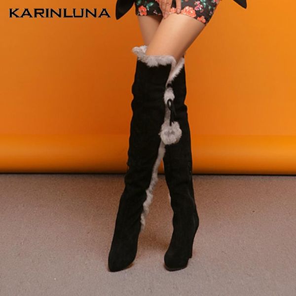 karin 2021 мода новые бренд обувь женщины меха корова замша спайк высокие каблуки клен высокие ботинки круглый носок снега зимние пинетки, Black
karin 2021 мода новые бренд обувь женщины меха корова замша спайк высокие каблуки клен высокие ботинки круглый носок снега зимние пинетки, Black