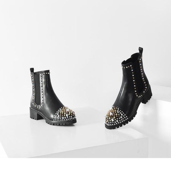 woman leather flat rivets toe ankle boots 2020 new women black leather motorcycle rivets ankle boots flat
woman leather flat rivets toe ankle boots 2020 new women black leather motorcycle rivets ankle boots flat
