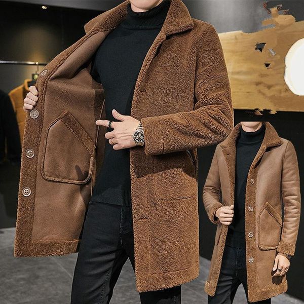 woolen coat men's korean medium length jacket thickened windbreaker granular fleece winter cotton coat 2020 new fashion, Black
woolen coat men's korean medium length jacket thickened windbreaker granular fleece winter cotton coat 2020 new fashion, Black