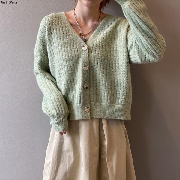 women's knits & tees autumn winter 2021 fashion korean gentle style women coat blouse retro sweater knitted cardigan, White
women's knits & tees autumn winter 2021 fashion korean gentle style women coat blouse retro sweater knitted cardigan, White