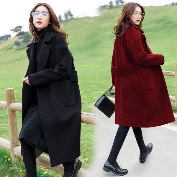quality large size ladies fertilizer increase fat mm woolen cloth coat covering 200 jins belly show thin cloth coat female, Black
quality large size ladies fertilizer increase fat mm woolen cloth coat covering 200 jins belly show thin cloth coat female, Black