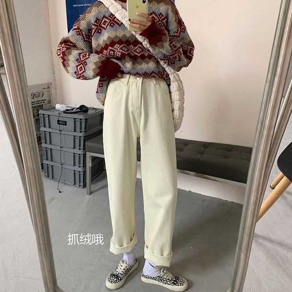 denim casual loose pants high waist thin suede jeans white plus velvet straight pants grab velvet trousers women 898e, Blue
denim casual loose pants high waist thin suede jeans white plus velvet straight pants grab velvet trousers women 898e, Blue