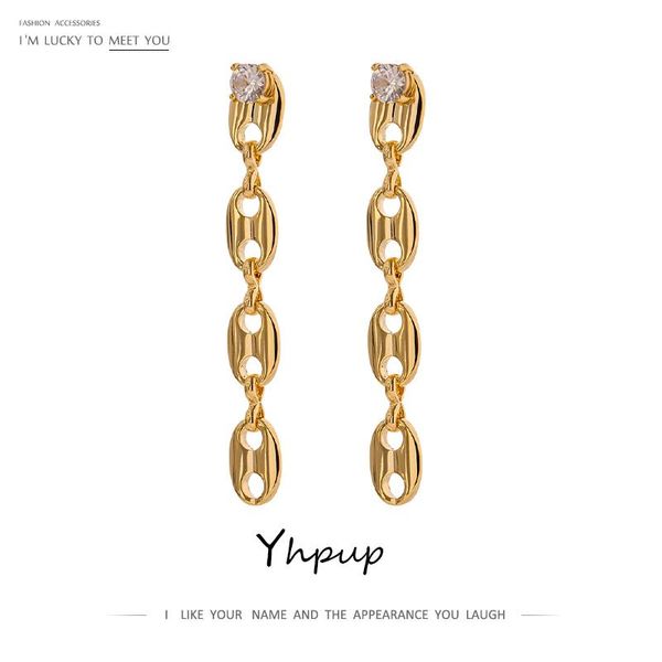 yhpup fashion cz long geometric dangle earrings for women exquisite cubic zirconia gold metal texture earrings jewelry 2020, Silver
yhpup fashion cz long geometric dangle earrings for women exquisite cubic zirconia gold metal texture earrings jewelry 2020, Silver