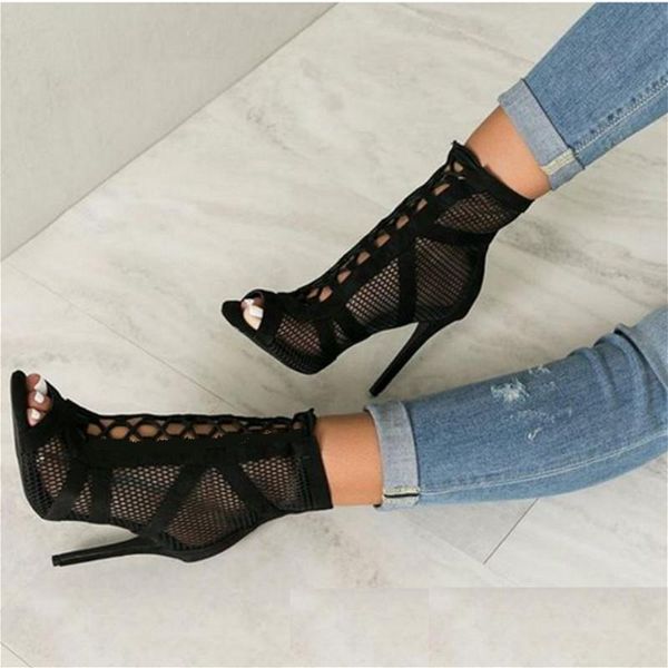 redheaven women fish mouth show black net suede fabric cross strap high heel sandals woman shoes pumps lace-up peep toe
redheaven women fish mouth show black net suede fabric cross strap high heel sandals woman shoes pumps lace-up peep toe