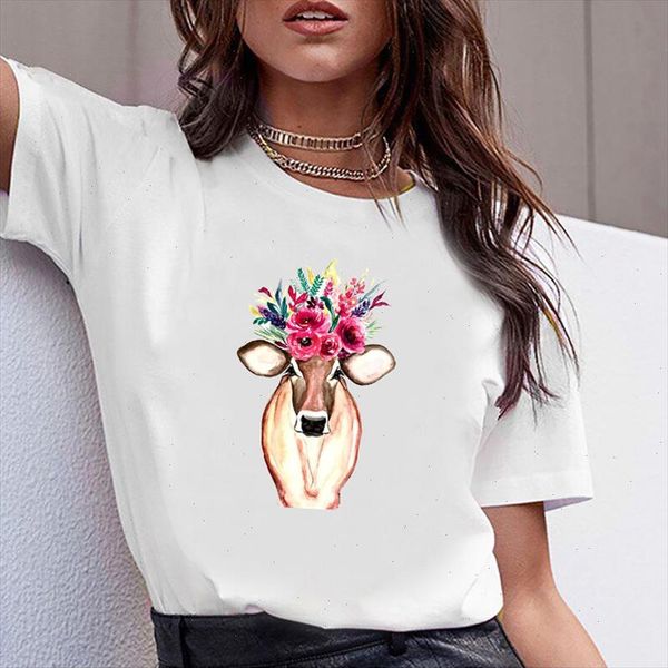 women clothes print flower cow cattle summer short sleeve tshirt printed women shirt t casual female t shirt woman tee, White
women clothes print flower cow cattle summer short sleeve tshirt printed women shirt t casual female t shirt woman tee, White