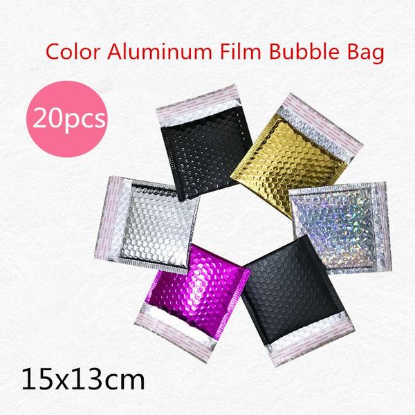20pcs colorful small aluminum film bubble envelope bag 15x13cm shockproof transportation jewelry toy express gift packaging bags
20pcs colorful small aluminum film bubble envelope bag 15x13cm shockproof transportation jewelry toy express gift packaging bags