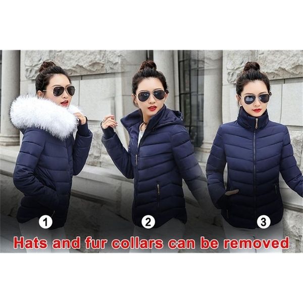 sijimz winter clothing women fur collar white slim female jacket winter coats woman winter jackets women hood keep warm 201214, Black
sijimz winter clothing women fur collar white slim female jacket winter coats woman winter jackets women hood keep warm 201214, Black
