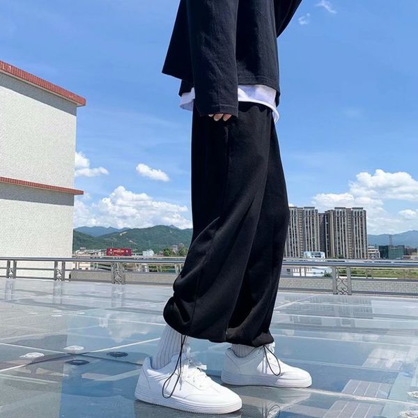 men's korean fashion loose legged casual knitted pants, Black
men's korean fashion loose legged casual knitted pants, Black