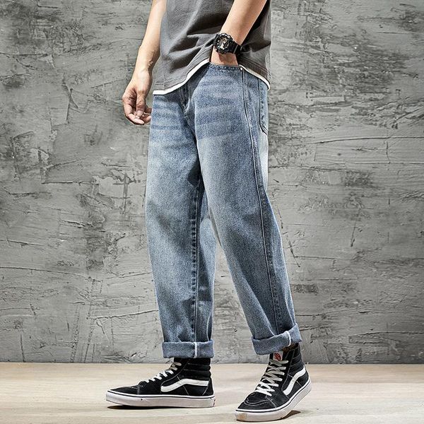men's jeans ly designer fashion men vintage blue straight fit casual denim baggy pants streetwear wide leg trousers
men's jeans ly designer fashion men vintage blue straight fit casual denim baggy pants streetwear wide leg trousers