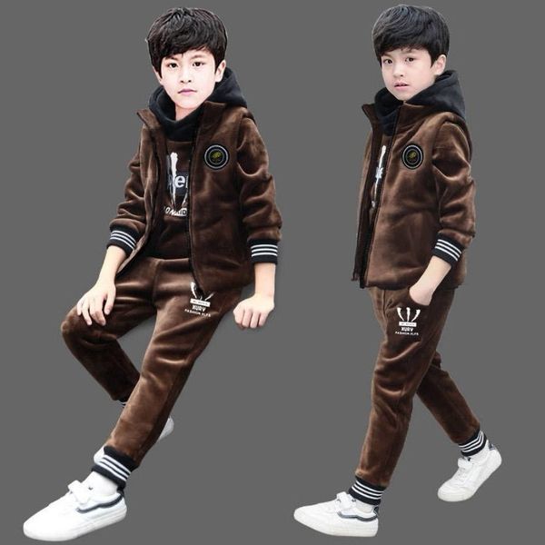 wear boys autumn suit new winter children's plush and thickened fashionable sportswear set, White
wear boys autumn suit new winter children's plush and thickened fashionable sportswear set, White