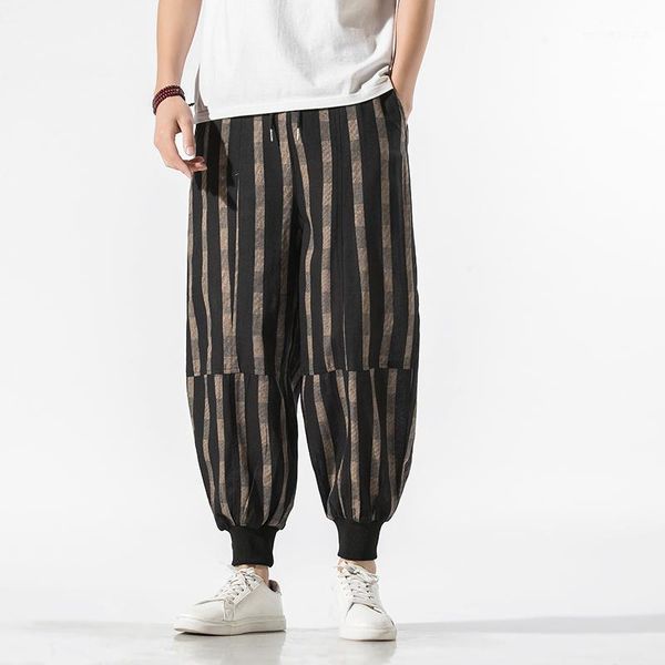 men's pants striped harem men jogger sweatpants hip hop trousers streetwear cotton linen casual 2021 1, Black
men's pants striped harem men jogger sweatpants hip hop trousers streetwear cotton linen casual 2021 1, Black