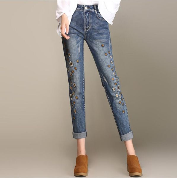 2021 spring summer for women breeches high waist flower embroidered harem women's pants big 7xl casual skinny denip436 wcyy, Black;white
2021 spring summer for women breeches high waist flower embroidered harem women's pants big 7xl casual skinny denip436 wcyy, Black;white