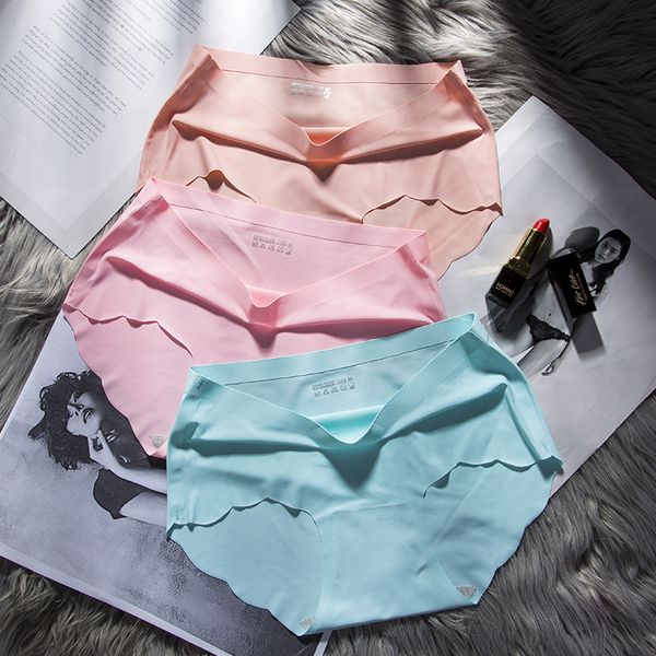 popular no trace ice silk womens underwear solid color mid waist cotton crotch traceless underwear for women, Black;pink
popular no trace ice silk womens underwear solid color mid waist cotton crotch traceless underwear for women, Black;pink