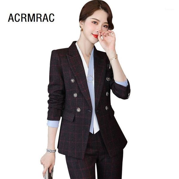 women suits autumn winter blazers pants office lady formal work clothes women pants suits woman set 99281, White
women suits autumn winter blazers pants office lady formal work clothes women pants suits woman set 99281, White