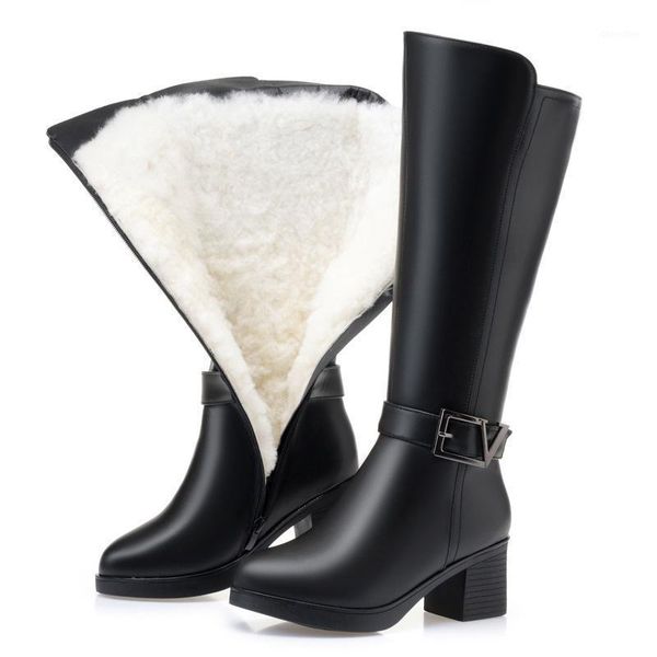 boots 2021 genuine leather women winter warm wool snow large size skid knee high1, Black
boots 2021 genuine leather women winter warm wool snow large size skid knee high1, Black