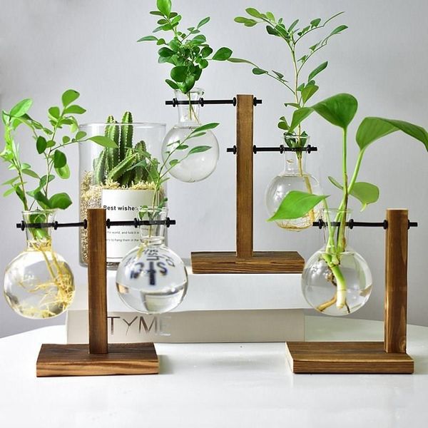 creative hydroponic plant vases vintage flower pot transparent glass vase with wooden frame tableoffice home bonsai decor
creative hydroponic plant vases vintage flower pot transparent glass vase with wooden frame tableoffice home bonsai decor
