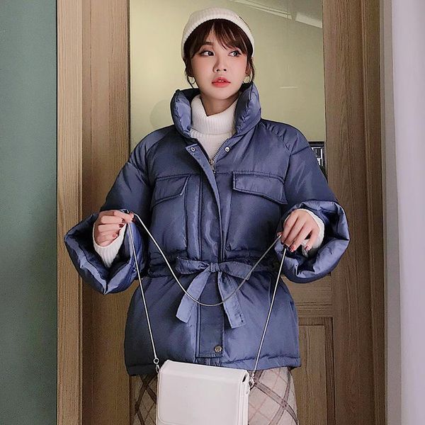 women winter jackets parkas 2021 fashion thick warm lantern sleeve jackets slim solid sweet for female, Black;white
women winter jackets parkas 2021 fashion thick warm lantern sleeve jackets slim solid sweet for female, Black;white