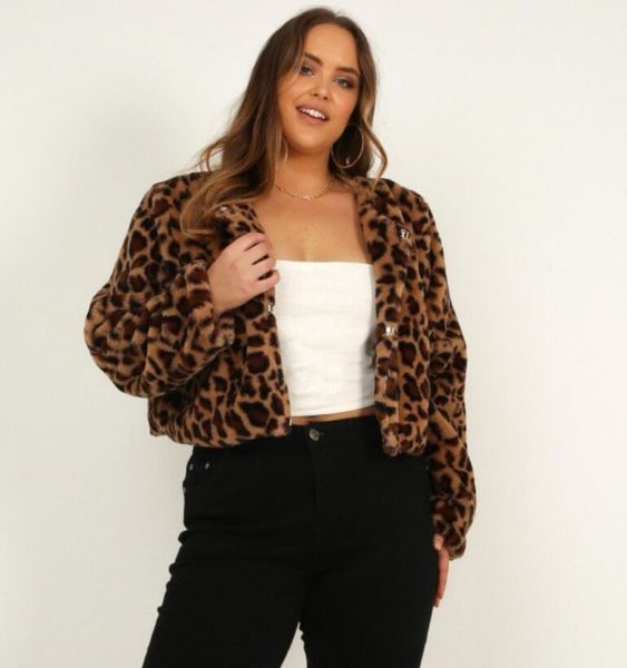 european and american autumn fashion new leopard print long-sleeved short dark button cardigan jacket plush jacket, Black
european and american autumn fashion new leopard print long-sleeved short dark button cardigan jacket plush jacket, Black