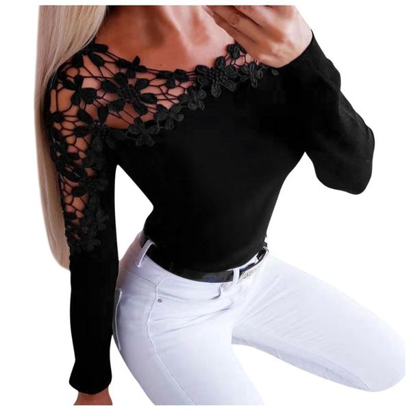 women's blouses & shirts ostrich womens lace patchwork long sleeve blouse ladies slim solid color shirt fall clothes for women, White
women's blouses & shirts ostrich womens lace patchwork long sleeve blouse ladies slim solid color shirt fall clothes for women, White