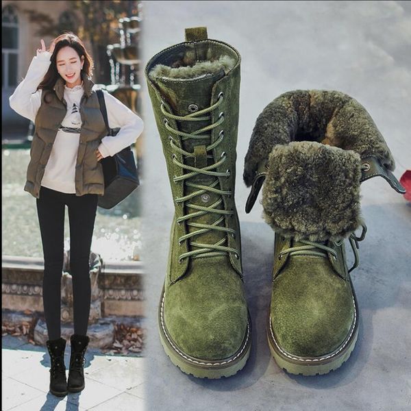 koovan women's warm boots 2020 winter genuine leatherfur snow boots women middle waterproof plush flat bottom cotton shoes 41 y200723, Black
koovan women's warm boots 2020 winter genuine leatherfur snow boots women middle waterproof plush flat bottom cotton shoes 41 y200723, Black