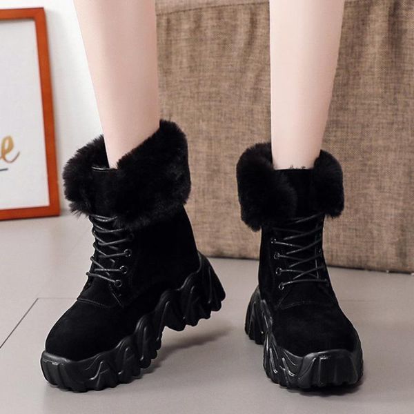 boots lucyever faux fur height increase shoes woman thicken plush warm winter snow women chunky wedges platform ankle lady, Black
boots lucyever faux fur height increase shoes woman thicken plush warm winter snow women chunky wedges platform ankle lady, Black