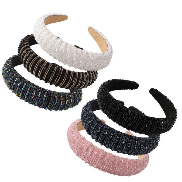 rainbow flower full crystal rhinestone beaded hairband for women head bezel hair hoop rhinestone pearl headbands jewelled hair accessories, Black;brown
rainbow flower full crystal rhinestone beaded hairband for women head bezel hair hoop rhinestone pearl headbands jewelled hair accessories, Black;brown