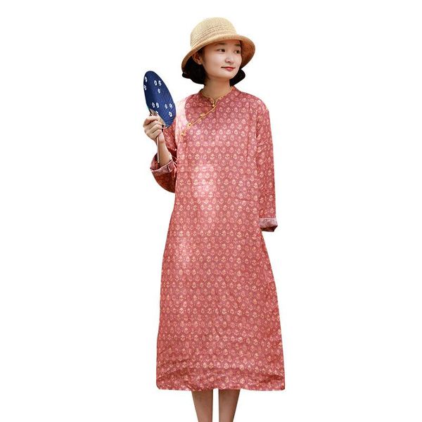 fairynatural 2021 autumn spring stand collar plate buckle casual loose dresses long sleeve ladies vintage floral print dress, Black;gray
fairynatural 2021 autumn spring stand collar plate buckle casual loose dresses long sleeve ladies vintage floral print dress, Black;gray