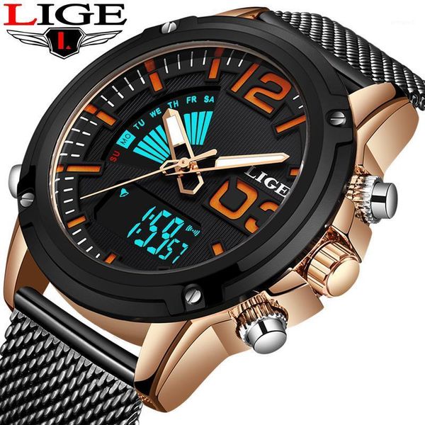 wristwatches relogio masculino 2021 lige mens watches sport digital watch men business waterproof quartz clock1, Slivery;brown
wristwatches relogio masculino 2021 lige mens watches sport digital watch men business waterproof quartz clock1, Slivery;brown