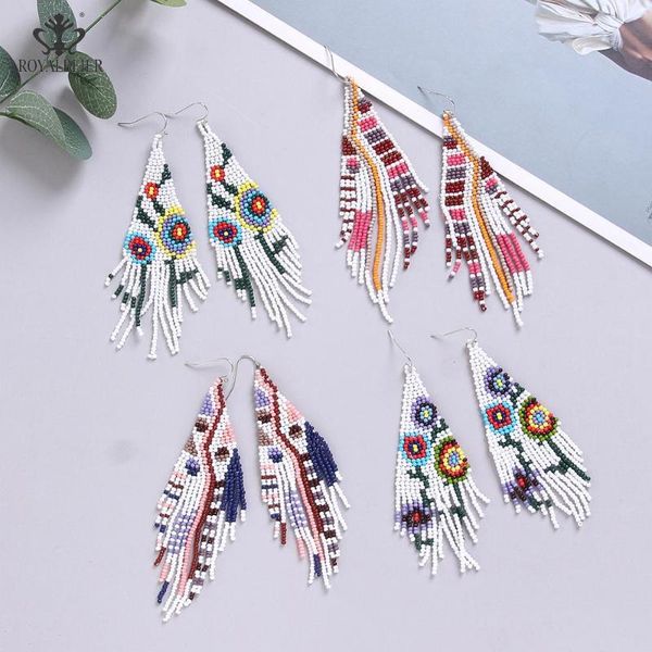 2021new fashion women bohemian long tassel beads earrings vintage flower dangle earrings beads eardrop women's jewelry gift, Silver
2021new fashion women bohemian long tassel beads earrings vintage flower dangle earrings beads eardrop women's jewelry gift, Silver