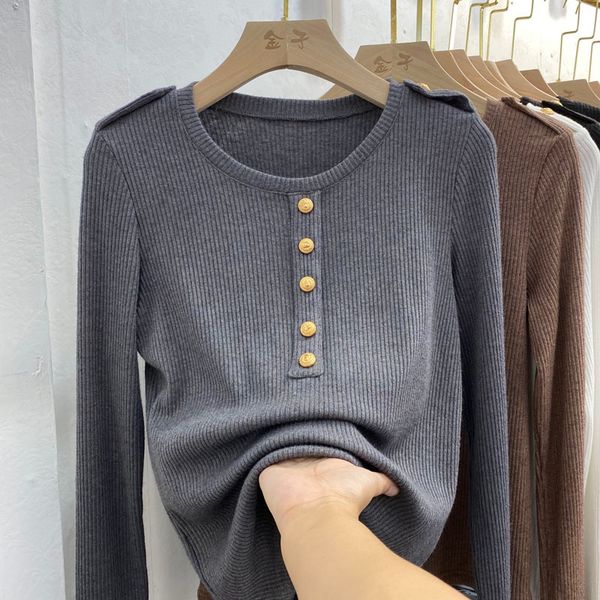 2021 new t-shirt spring new women's knitwear solid color v-neck button thin section long-sleeved fashion dvf2, White
2021 new t-shirt spring new women's knitwear solid color v-neck button thin section long-sleeved fashion dvf2, White