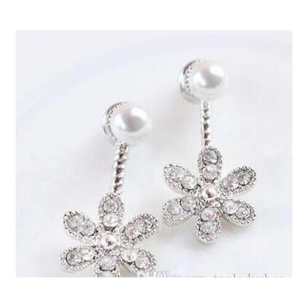 small fragrant wind lady pearl crystal drhinestone iamond-studded five-leaf flower after wearing earrings cuff wh sqcmlo new_dhbest, Silver
small fragrant wind lady pearl crystal drhinestone iamond-studded five-leaf flower after wearing earrings cuff wh sqcmlo new_dhbest, Silver
