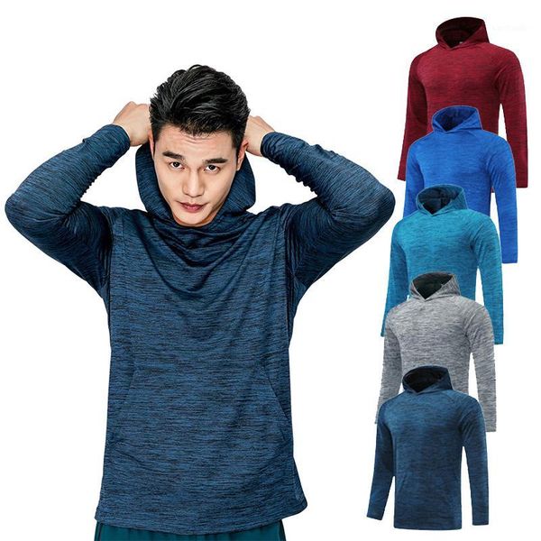 running jerseys mens fitness sports coat hooded tight hoodie gym soccer training run jogging quick dry breathable clothing1, Black;blue
running jerseys mens fitness sports coat hooded tight hoodie gym soccer training run jogging quick dry breathable clothing1, Black;blue