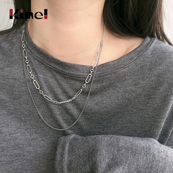 kinel real 925 sterling silver double layer necklaces for women long chain retro hiphop/rock jewelry autumn winter new
kinel real 925 sterling silver double layer necklaces for women long chain retro hiphop/rock jewelry autumn winter new