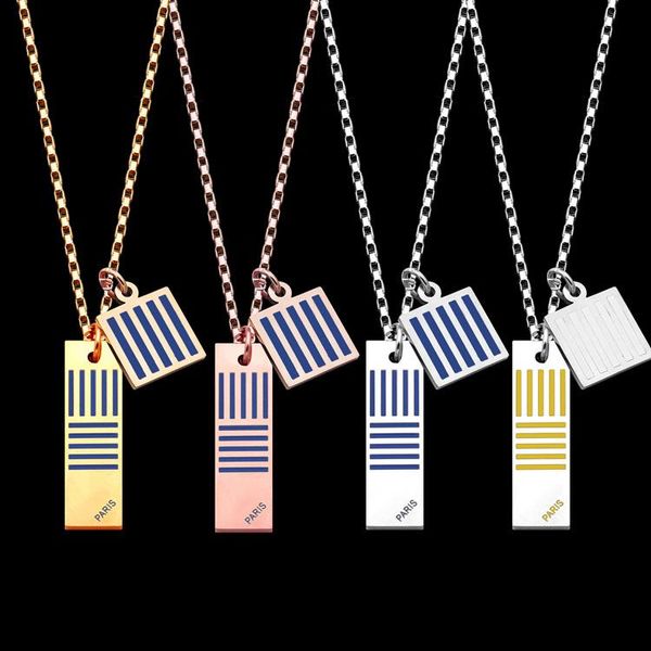 wholesale double hangtag stripe double-sided oil dripping necklace lovers black and white yellow blue oil dripping necklace, Golden;silver
wholesale double hangtag stripe double-sided oil dripping necklace lovers black and white yellow blue oil dripping necklace, Golden;silver