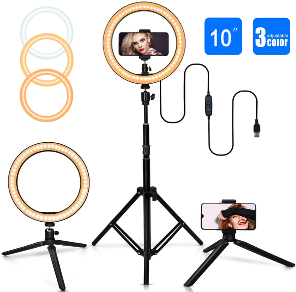 10 inch led makeup ring light with metal tripod professional video light live ring lamp for makeup youtube live studio
10 inch led makeup ring light with metal tripod professional video light live ring lamp for makeup youtube live studio